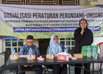 Dorong Pertanian Berkelanjutan, Distan dan DPRD Kabupaten Banjar Gelar Sosialisasi Perda di Desa Pemajatan