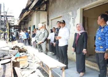 Pemkab Kotabaru Tinjau Pasca Kebakaran Pasar Kemakmuran, Siapkan Relokasi Pedagang"