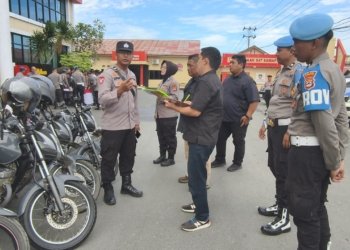 Bidpropam Polda Kalsel Cek Senpi dan Ranmor di Polres Kotabaru, Dorong Disiplin dan Profesionalisme Personel