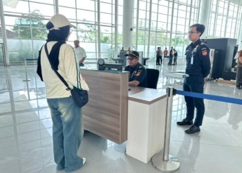 Jelang Penerbangan Internasional Perdana, Bandara Syamsudin Noor Gelar Simulasi Lengkap