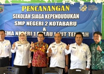 Pemkab Kotabaru Canangkan SMPN 2 Kotabaru dan SMAN 1 PL. Tengah Sebagai Sekolah Siaga Kependudukan