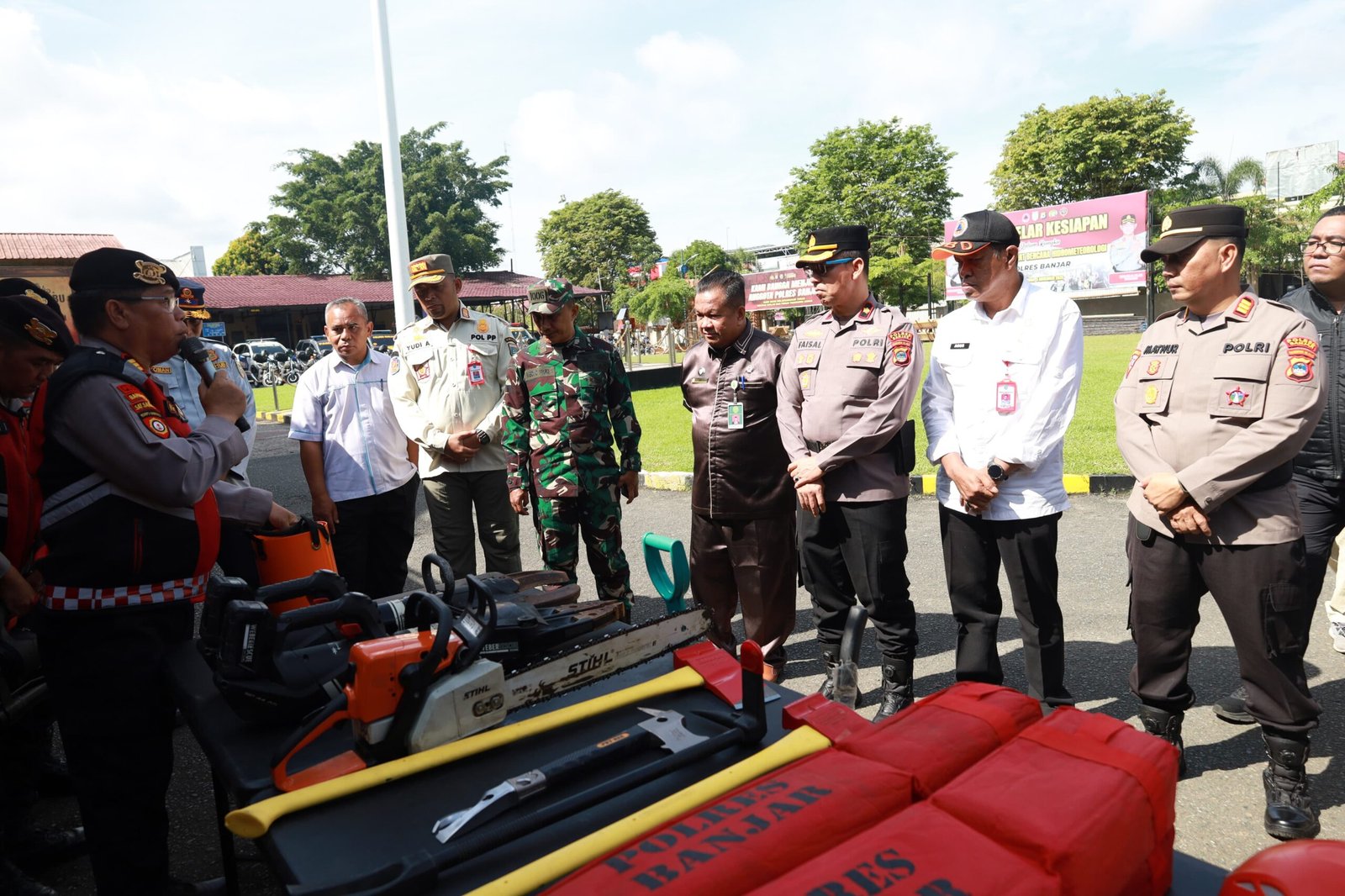 Kodim 1006/Banjar Siaga Hadapi Potensi Bencana, Ikuti Apel Gelar Kesiapsiagaan Tahun 2025