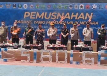 Bea Cukai Sibolga Musnahkan Rokok Ilegal Senilai Rp1,8 Miliar, Perketat Pengawasan di Wilayah Pantai Barat