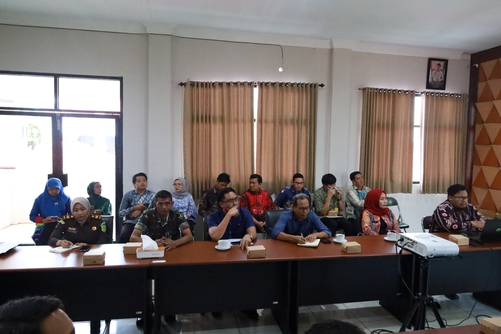 Kodim 1006/Banjar Hadiri Rapat Tim Gugus Tugas Reforma Agraria (GTRA) Kota Banjarbaru