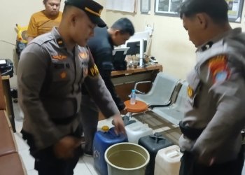 Penjual Tuak di Simpang Brimobda Kalsel Ditangkap