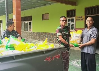 Kodim 1006/Banjar Salurkan 100 Sak Beras ke Panti Asuhan Wiyata, Wujud Nyata Kepedulian di Hari Pahlawan