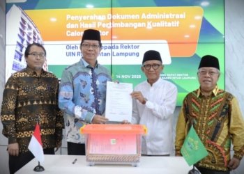 Senat UIN Raden Intan Serahkan Dokumen Calon Rektor ke Rektor: Proses Kondusif, Tanpa Kontroversi