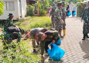 Aksi Bersih Lingkungan di Antasan Senor, Kodim 1006 Banjar dan Warga Bersinergi Rawat Sungai Martapura