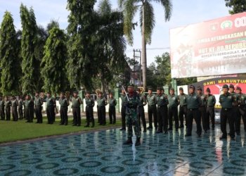 Kodim 1006/Banjar Gelar Upacara 17-an, Tegaskan Evaluasi Program dan Penguatan Profesionalisme Prajurit