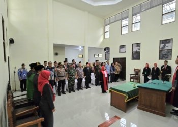 Kodim 1006/Banjar Hadiri Pengambilan Sumpah dan Pelantikan Wakil Ketua PN Banjarbaru