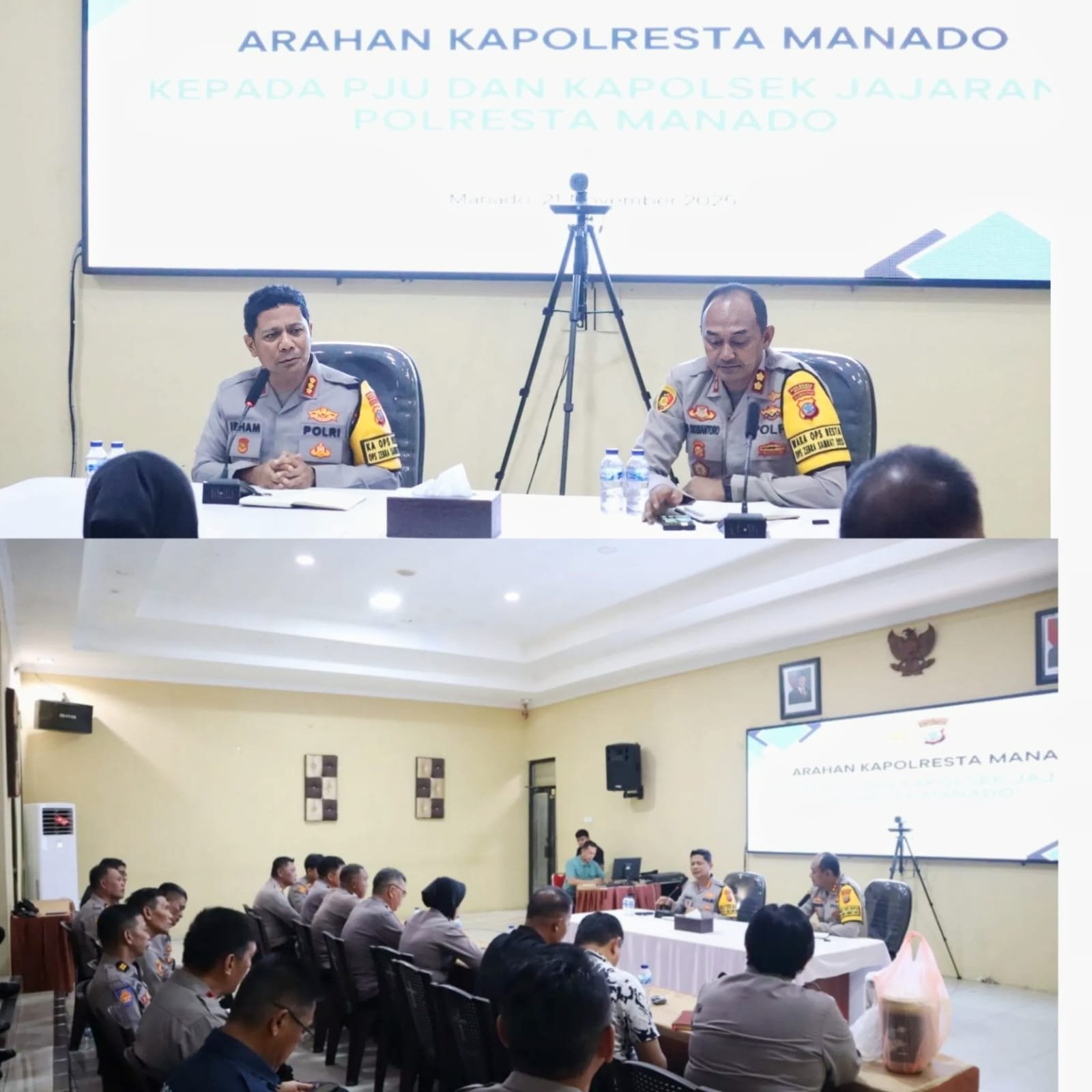 Kapolresta Manado Tekankan Respons Cepat dan Pelayanan Humanis, Jajaran Polsek Diminta Proaktif Antisipasi Gangguan Kamtibmas