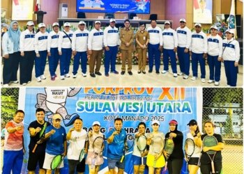 Tim Tenis Kota Bitung Siap Harumkan Daerah di Porprov XII Sulawesi Utara