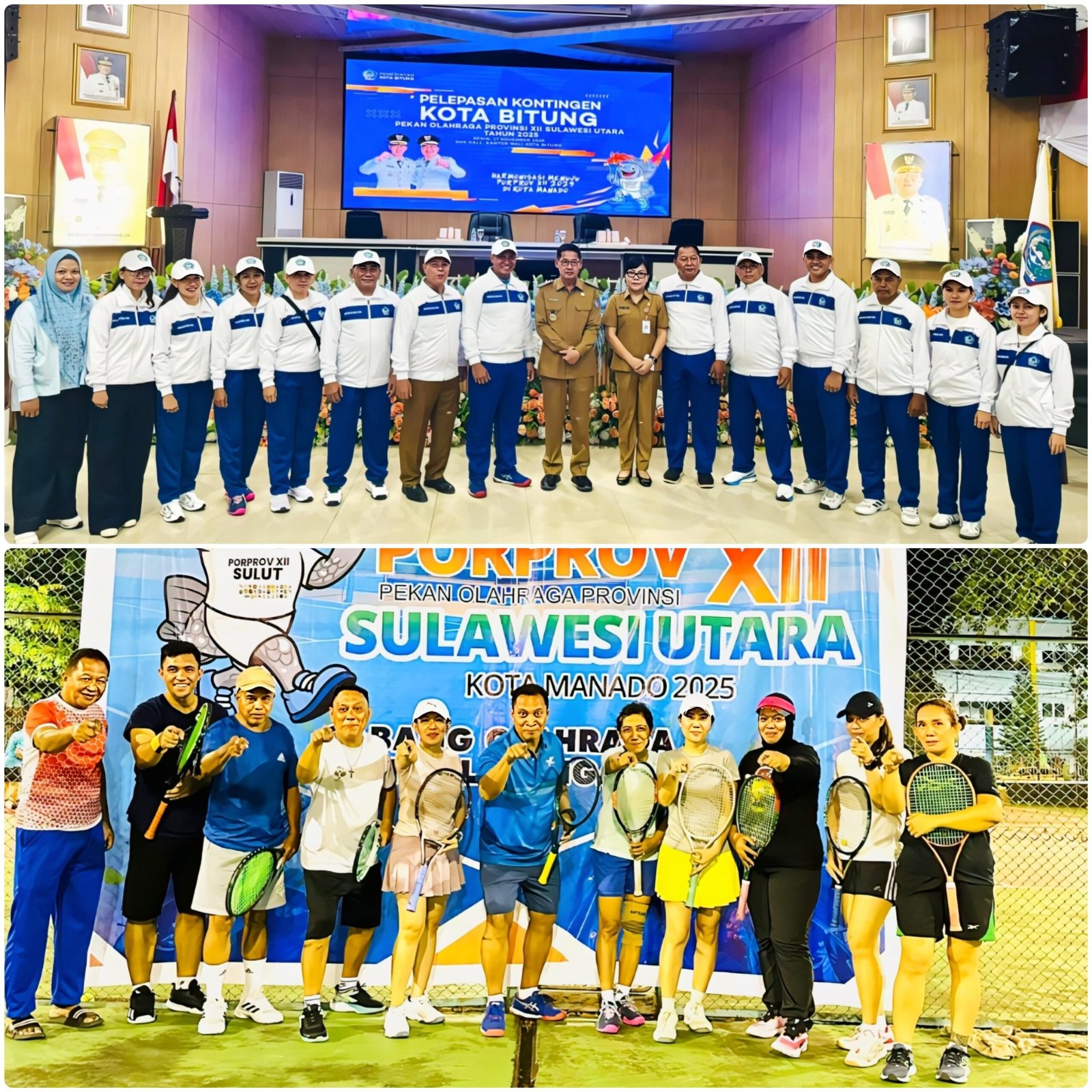 Tim Tenis Kota Bitung Siap Harumkan Daerah di Porprov XII Sulawesi Utara