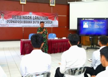 Kodim 1006/Banjar Gelar Sosialisasi Ideologi dan Wawasan Kebangsaan untuk Purna Paskibraka Duta Pancasila