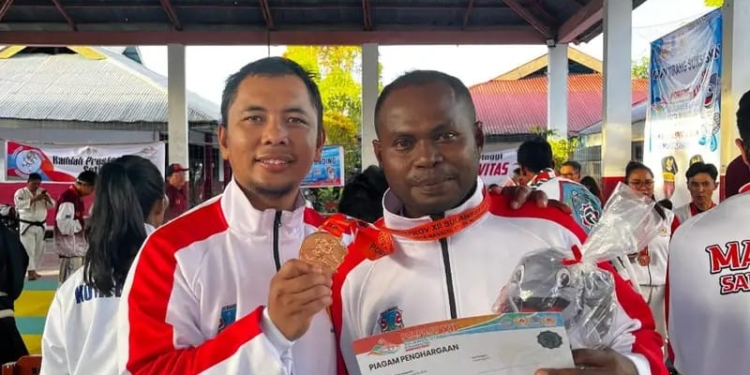 Atlet Shorinji Kempo Deninteldam XIII/Merdeka Serka Kevin Ronaldi Sumbang Medali Perunggu di Porprov Sulut XII 2025