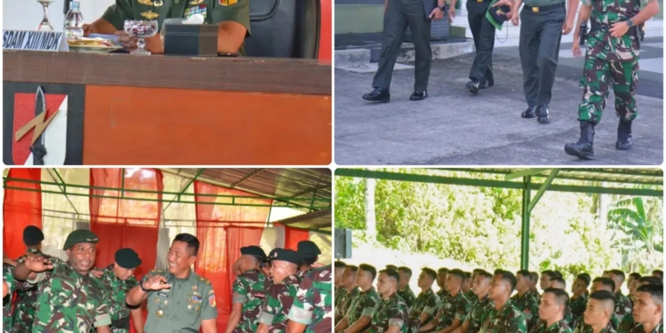 Kasdam XIII/Merdeka Tekankan Korum Yonif 712/Wiratama Jaga Marwah Satuan Selama Penugasan Pamtas RI–PNG