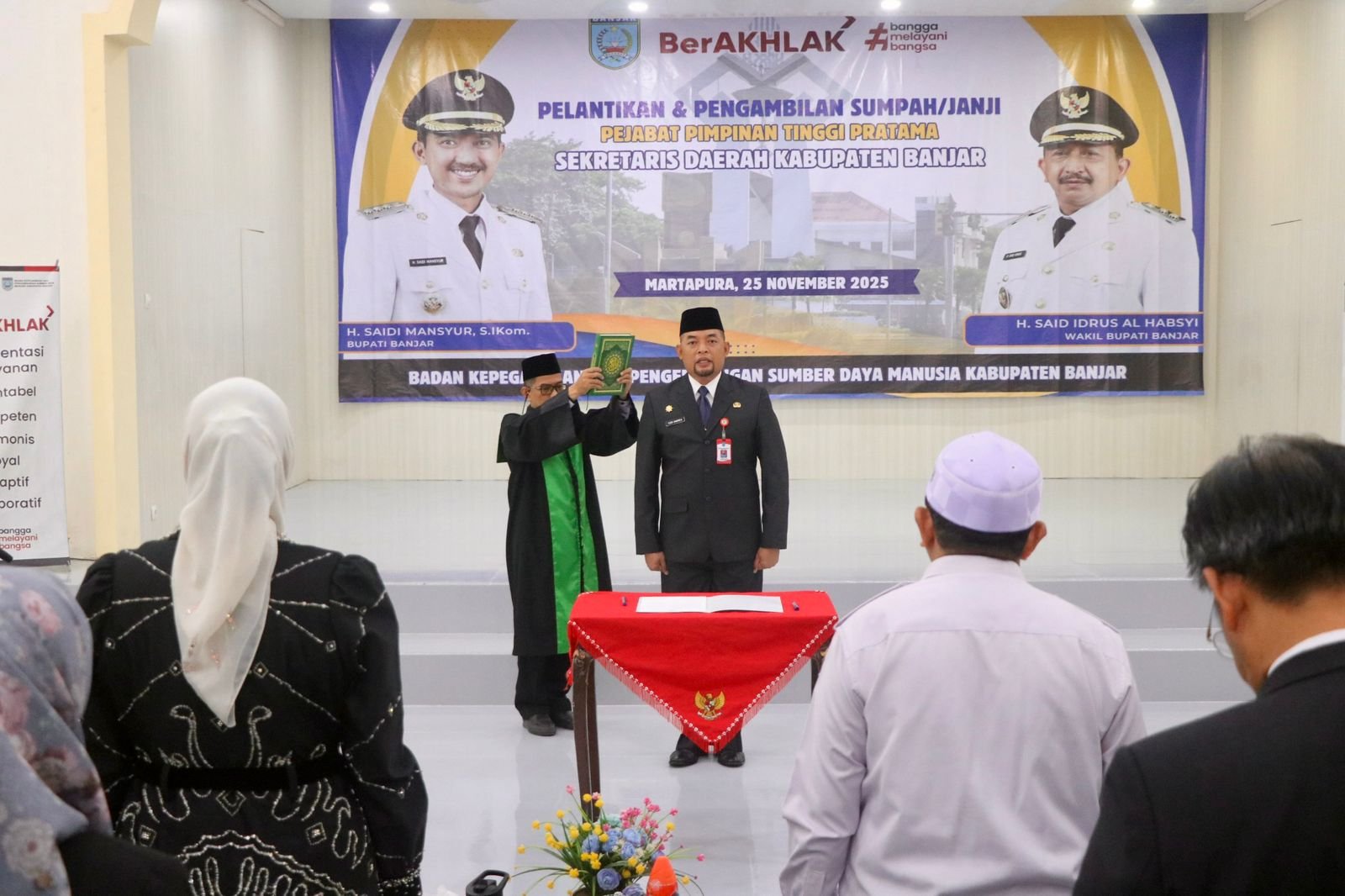 Bupati Kabupaten Banjar Lantik H Yudi Andrea sebagai Sekda, Tegaskan Penguatan Koordinasi dan Kinerja Pemerintahan