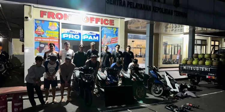 Timsus Satya Polres Minut Sapu Bersih Komplotan Curanmor dan Pencuri Tabung Gas Lintas Daerah