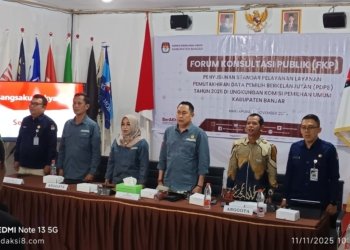 KPU Kabupaten Banjar Gelar Forum Konsultasi Publik Penyusunan Standar Pelayanan Pemutakhiran Data Pemilih Berkelanjutan 2025