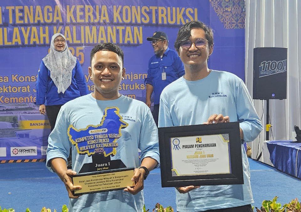 Tim Juru Ukur Kabupaten Banjar Sabet Juara 1 KTKK Regional Kalimantan, Harumkan Nama Kalsel di Tingkat Nasional