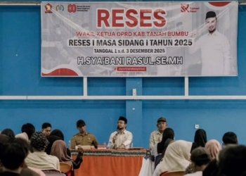 Wakil Ketua DPRD II Tanah Bumbu, Sya'bani Rasul Gelar Reses Kecamatan Satui