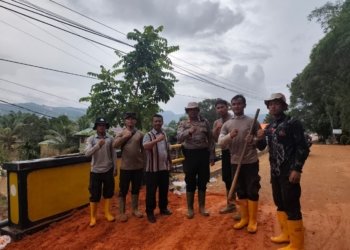 Komitmen Polres Tapteng untuk Pemulihan: Jembatan Aek Tolang Pandan Kini Bisa Dilalui Lagi