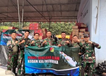 Kodam XIII/Merdeka Tuntaskan Penyaluran Bantuan untuk Korban Bencana Alam di Sumatera