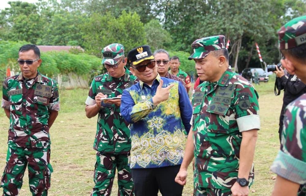 Pangdam XXII/Tambun Bungai Tinjau Lokasi Pembangunan Markas Batalyon Teritorial Pembangunan di Tabalong