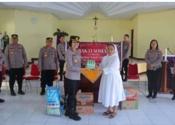 Polres Minahasa Utara Anjangsana ke Panti Werdha
