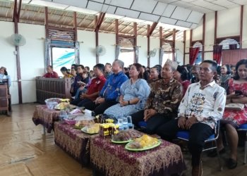 Wabup Kapuas Hadiri Natal Bersama Jemaat Desa Pulau Kaladan