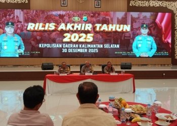 Kinerja Polda Kalsel 2025 Moncer, Gangguan Kamtibmas Turun 513 Kasus