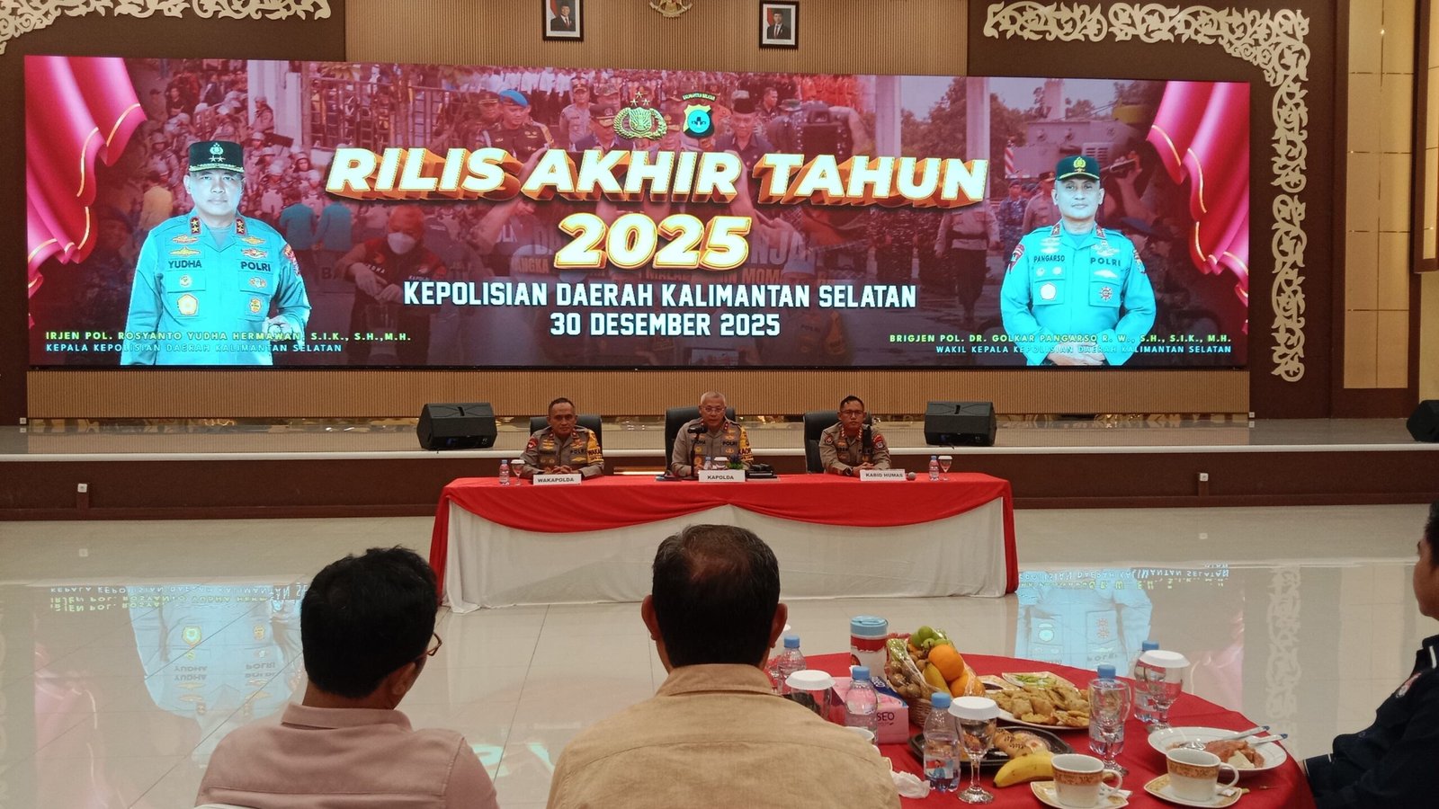 Kinerja Polda Kalsel 2025 Moncer, Gangguan Kamtibmas Turun 513 Kasus