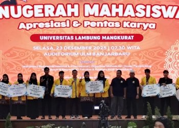 ULM Anugrahi dan Apresiasi Mahasiswa Berprestasi Tingkat Nasional Sampai Internasional