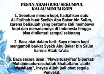 Pesan Abah Guru Sekumpul tentang Adab Minum Kopi