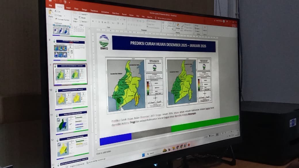Puncak Musim Hujan di Kalsel Tidak Serentak, BMKG Minta Warga Sesuaikan Kewaspadaan