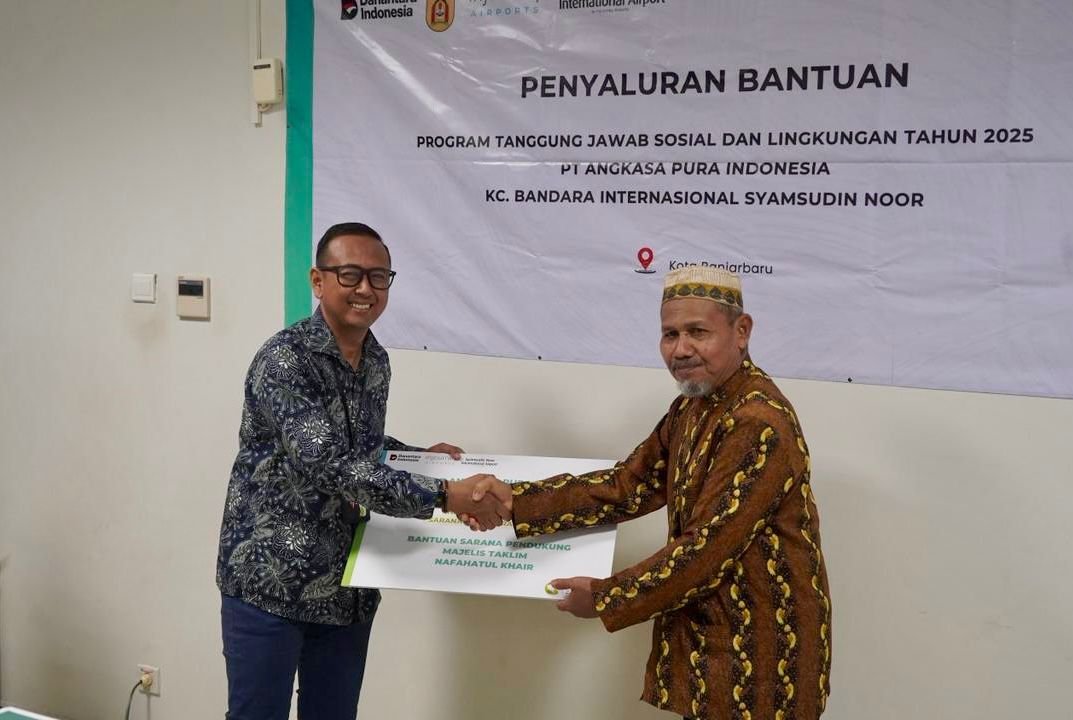 Pt Angkasa Pura Indonesia Kc Bandara Syamsudin Noor Kembali Salurkan Program Tjsl 2025 Untuk Masyarakat Kota Banjarbaru
