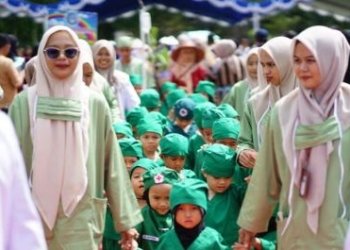 Ribuan Anak PAUD Meriahkan Gebyar dan Karnaval Hari Anak Nasional di Tabalong