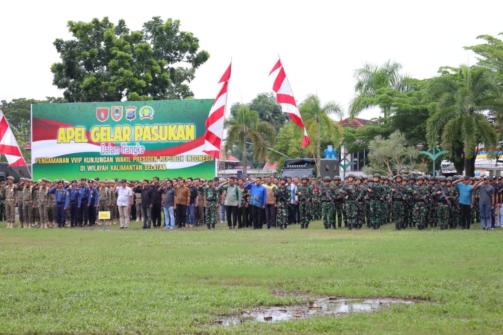Apel Gelar Pasukan VVIP di Martapura, 1.700 Lebih Personel Siap Amankan Kunjungan Wakil Presiden RI