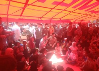Kodim 1006/Banjar Sukses Amankan Kunjungan Kerja Wapres RI di Lokasi Banjir Sungai Tabuk