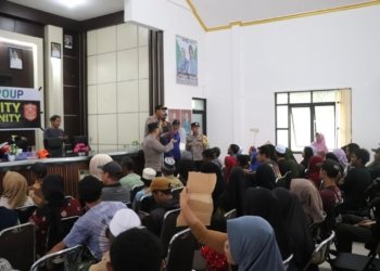 Polres Banjar Laksanakan Pengamanan Penyaluran Bantuan Korban Banjir dari Jhonlin Group