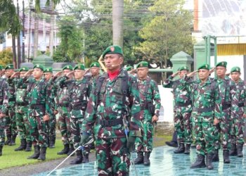 Kodim 1006/Banjar Gelar Upacara Bendera 17-an, Teguhkan Profesionalisme dan Kesiapsiagaan Prajurit