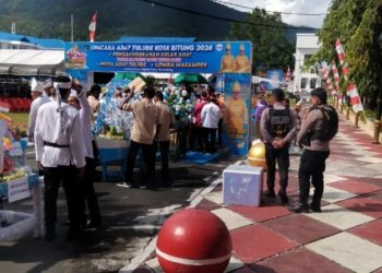 Puluhan Personel Polres Bitung Kawal Ketat Tulude 2026, Budaya Dijaga, Harmoni Terpelihara