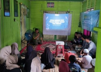 Mahasiswa ULM Dorong Gemar Konsumsi Ikan Lewat Edukasi Gizi Anak di Desa Guntung Papuyu