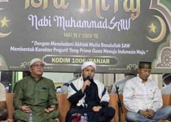 Kodim 1006/Banjar Peringati Isra Mi’raj Nabi Muhammad SAW 1447 H, Perkuat Karakter Prajurit Berakhlak Mulia