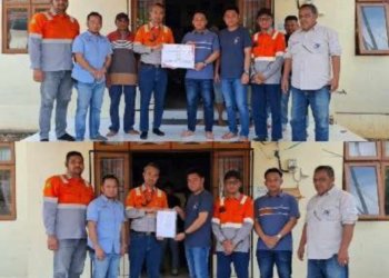PT AGM Salurkan Bantuan untuk Bumdes dan Fasilitas PDAM untuk Warga Desa Kaliring