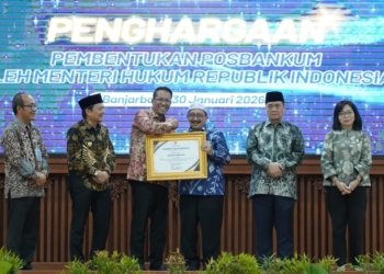 Pemkab Banjar Raih Penghargaan Kemenkum RI atas Dukungan Pos Bantuan Hukum Desa