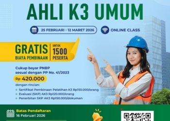 Redaksi8.com, Gebrakan Baru! Kemnaker Buka Pelatihan Ahli K3 Umum Gratis - 1
