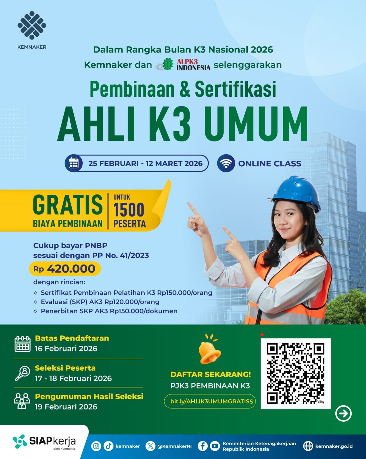 Redaksi8.com, Gebrakan Baru! Kemnaker Buka Pelatihan Ahli K3 Umum Gratis - 1