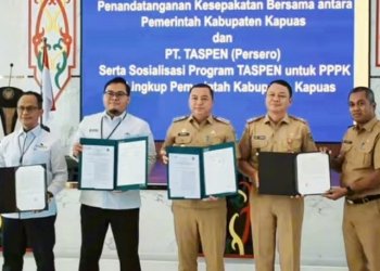 Pemkab Kapuas Teken Kerja Sama dengan PT Taspen, Bupati Wiyatno Tekankan Disiplin dan Kinerja PPPK