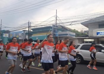 Kopolres Bitung Pimpin Kontingen Polres di Police Run 5K 2026 Polda Sulut